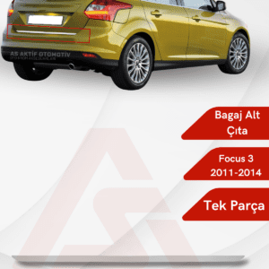 Ford Focus 3 HB 5D Bagaj Alt Çıtası 2011-2014 Krom Paslanmaz Çelik