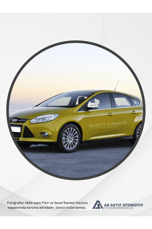 Ford Focus 3 HB 5D/SD Kapı Eşiği 4 Parça 2011 ve Üzeri Krom Paslanmaz Çelik