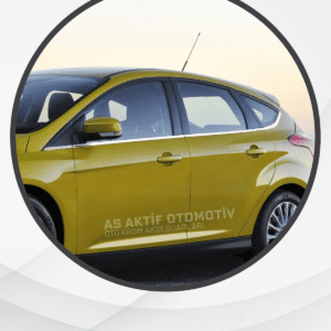 Ford Focus 3 HB 5D/3D Cam Çıtası 8 Parça 2011-2017 Krom Paslanmaz Çelik