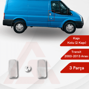 Ford Transit Van Kapı Kolu (2 Kapı) 3 Parça 2003-2013 Krom Paslanmaz Çelik