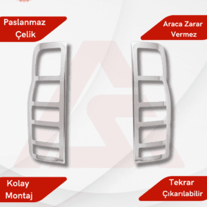 Ford Transit Van Stop Çerçevesi 2 Parça 2003-2013 Krom Paslanmaz Çelik