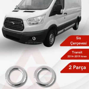 Ford Transit Van Sis Çerçevesi 2 Parça 2014-2019 Krom Paslanmaz Çelik