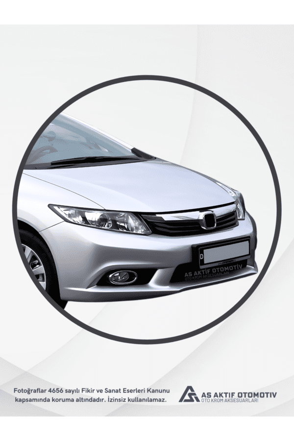 Honda Civic SD Kapı Eşiği  4 Parça 2012-2016 Krom Paslanmaz Çelik