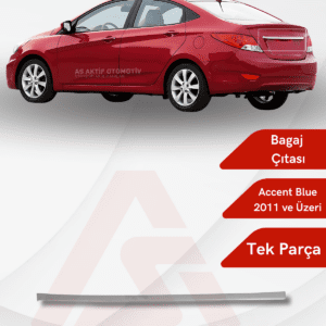 Hyundai Blue / Solaris SD Bagaj Çıtası 2011 ve Üzeri Krom Paslanmaz Çelik