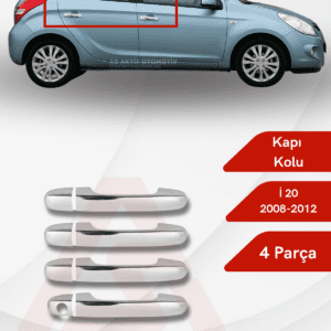 Hyundai İ20 HB 5D Kapı Kolu 2008-2012 Krom Paslanmaz Çelik