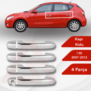 Hyundai İ30 HB 5D Kapı Kolu 4 Parça 2007-2012 Krom Paslanmaz Çelik