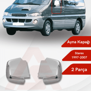 Hyundai Starex Van Ayna Kapağı 2 Parça  1997-2007 Abs Krom