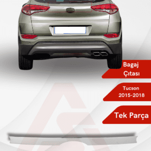 Hyundai Tucson 2015 Suv Bagaj Çıtası 2015-2018 Krom Paslanmaz Çelik