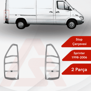 Mercedes Sprinter Van Stop Çerçevesi 2 Parça 1998-2006 Krom paslanmaz Çelik