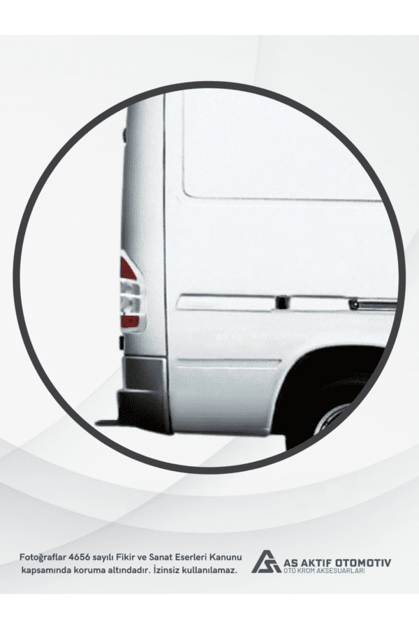 Mercedes Sprinter Van Stop Çerçevesi 2 Parça 1998-2006 Krom paslanmaz Çelik