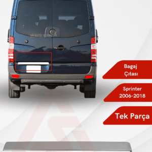 Mercedes Sprinter Van Bagaj Çıtası 2006 ve Üzeri Krom Paslanmaz Çelik