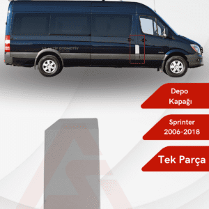 Mercedes Sprinter Van Depo Kapağı 2006 ve Üzeri Krom Paslanmaz Çelik