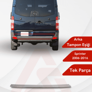 Mercedes Sprinter Van Arka Tampon Eşiği  2006 ve Üzeri Krom Paslanmaz Çelik