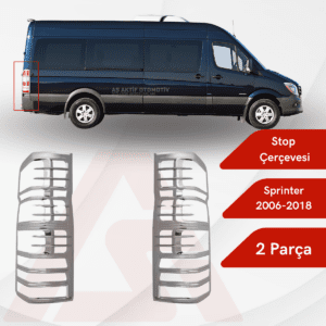 Mercedes Sprinter Van Stop Çerçevesi 2 Parça 2006 ve Üzeri Abs Krom