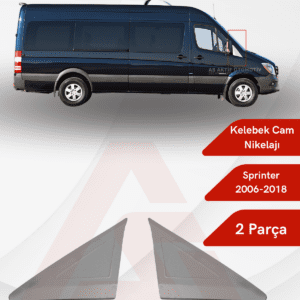 Mercedes Sprinter Van Kelebek Cam Yeri 2 Parça 2006 ve Üzeri Krom Paslanmaz Çelik