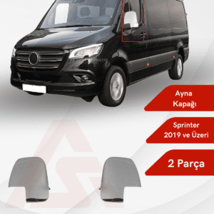 Mercedes Sprinter Van Ayna Kapağı 2 Parça 2019 ve Üzeri Krom Paslanmaz Çelik