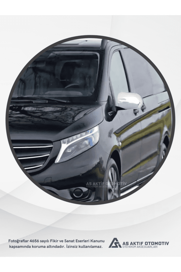 Mercedes Vito W447 Van Ayna Kapağı  2 Parça 2014 ve Üzeri Abs Krom