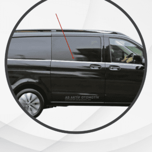 Mercedes Vito W447 Van Cam Alt Çıtaları (Tek Sürgü L1) 8 Parça 2014 ve Üzeri Krom Paslanmaz Çelik