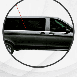 Mercedes Vito W447 Van Cam Alt Çıtaları (Tek Sürgü L3) 8 Parça 2014 ve Üzeri Krom Paslanmaz Çelik