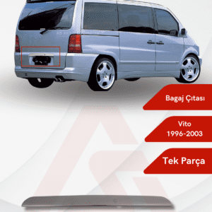 Mercedes Vito W638 Van Bagaj Çıtası 1996-2003 Krom Paslanmaz Çelik