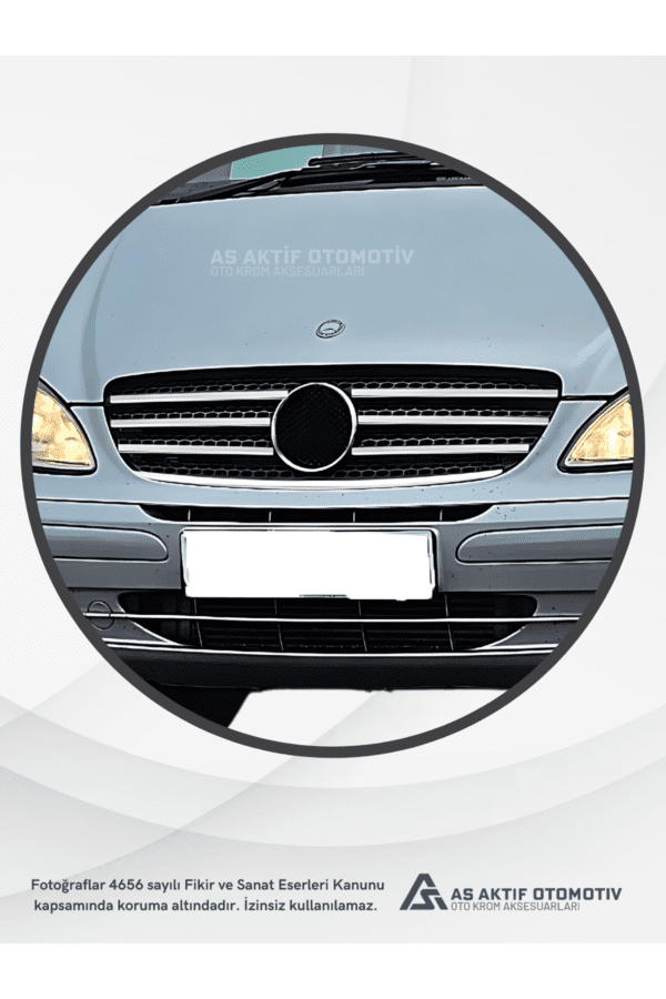 Mercedes Vito W639 Van Ön Panjur 7 Parça 2003-2010 Krom Paslanmaz Çelik