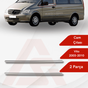 Mercedes Vito W639 Van Cam Çıtası 2 Parça 2003-2010 Krom Paslanmaz Çelik