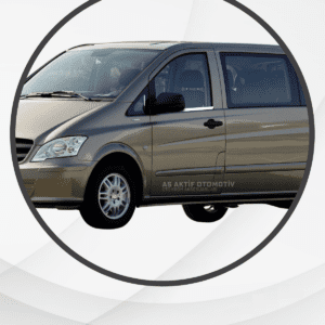 Mercedes Vito W639 Van Cam Çıtası 2 Parça 2003-2010 Krom Paslanmaz Çelik