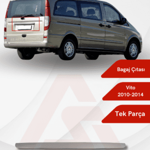 Mercedes Vito W639 Van Bagaj Çıtası  2010-2014 Krom Paslanmaz Çelik