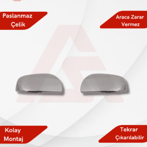 Mercedes Vito W639 Van Ayna Kapağı  2 Parça 2010-2014 Krom Paslanmaz Çelik