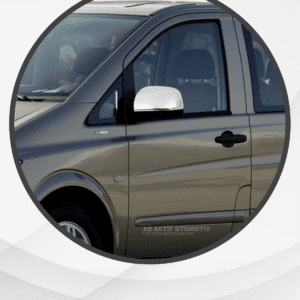 Mercedes Vito W639 Van Ayna Kapağı  2 Parça 2010-2014 Krom Paslanmaz Çelik