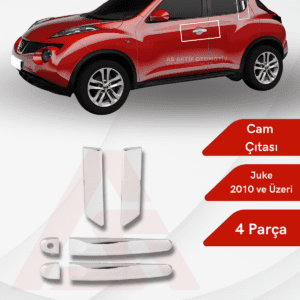 Nissan  Juke Suv Kapı Kolu 4 Parça 2010 ve Üzeri Krom Paslanmaz Çelik