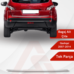 Nissan  Qashqai Suv Bagaj Alt Çıtası 2007-2014 Krom Paslanmaz Çelik