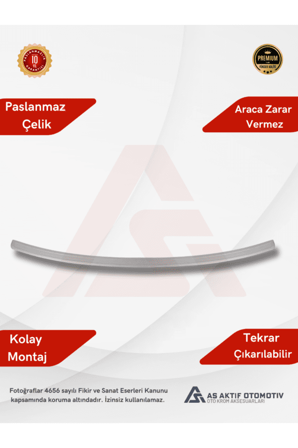 Nissan  Qashqai Suv Arka Tampon Eşiği 2007-2014 Krom Paslanmaz Çelik