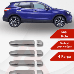 Nissan  Qashqai Suv Kapı Kolu  4 Parça 2014 ve Üzeri Krom Paslanmaz Çelik