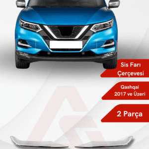 Nissan  Qashqai Suv Sis Çerçevesi 2 Parça 2017 ve Üzeri Krom Paslanmaz Çelik