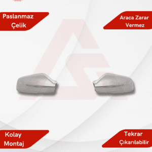 Opel Astra G HB 3D Ayna Kapağı 2 Parça 1998-2009 Krom Paslanmaz Çelik