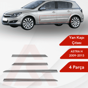 Opel Astra H (HB) HB Yan Kapı Çıtası 4 Parça 2004-2009 Krom Paslanmaz Çelik