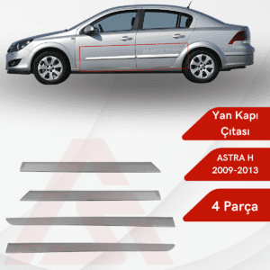 Opel Astra H (HB) SD Yan Kapı Çıtası 4 Parça 2009-2013 Krom Paslanmaz Çelik