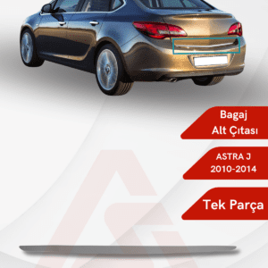 Opel Astra J SD Bagaj Alt Çıtası 2010-2014 Krom Paslanmaz Çelik