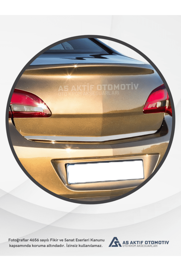 Opel Astra J SD Bagaj Alt Çıtası 2010-2014 Krom Paslanmaz Çelik