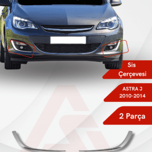 Opel Astra J HB 5D/3D/SD/SW Sis Çerçevesi 2 Parça 2010-2014 Krom Paslanmaz Çelik