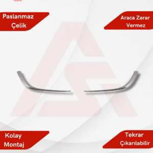 Opel Astra J HB 5D/3D/SD/SW Sis Çerçevesi 2 Parça 2010-2014 Krom Paslanmaz Çelik