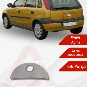 Opel Corsa C HB 5D  Bagaj Açma 2000-2006 Krom Paslanmaz Çelik