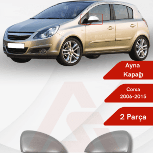 Opel Corsa D HB 5D  Ayna Kapağı 2 Parça 2006-2015 Krom Paslanmaz Çelik