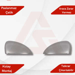 Opel Corsa D HB 5D  Ayna Kapağı 2 Parça 2006-2015 Krom Paslanmaz Çelik