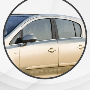 Opel Corsa D HB 5D  Cam Çıtası 6 Parça 2006-2015 Krom Paslanmaz Çelik