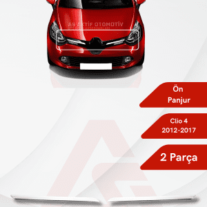 Renault Clio 4 HB 5D Ön Panjur 2 Parça 2012-2017 Krom Paslanmaz Çelik