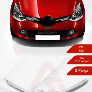 Renault Clio 4 HB 5D/SW Far Kaşı 2 Parça 2012-2017 Krom Paslanmaz Çelik