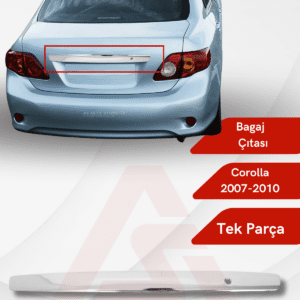 Toyota Corolla SD Bagaj Çıtası 2007-2010 Krom Paslanmaz Çelik