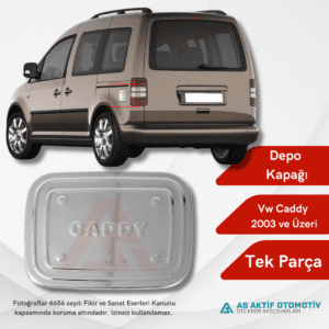 Volkswagen Caddy Mini Van Depo Kapağı 2003 ve Üzeri Krom Paslanmaz Çelik